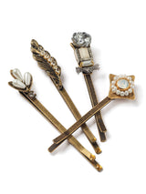 Feather & Pearl Hair Pin Set