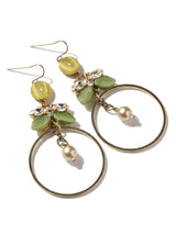 Lilian Vintage Crystal Statement Hoop Earrings