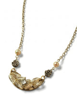 Dew Drop & Leaf Necklace