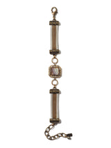 Velvet Rhinestoned Mesh Bracelet