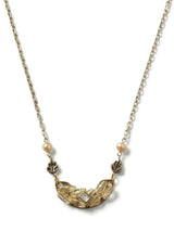 Dew Drop & Leaf Necklace