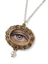 Petite Glistening Lover’s Eye Filigree Necklace