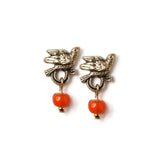 Colored Bird Small Stud Earrings Set