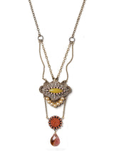 Fruit Drop Long Statement Necklace