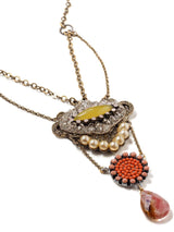 Fruit Drop Long Statement Necklace