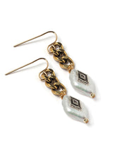 Pearl and Chain Earrings