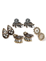 Floral Sparkle Stud Earring Set