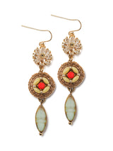 Sparkling Hibiscus Earrings