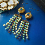 Capri Fringe Statement Earrings