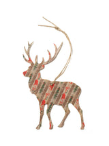 Vintage Reindeer Holiday Ornament Set #OKL03