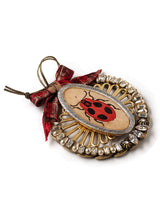 Vintage Ladybug Christmas Ornament