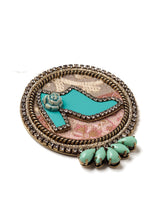 Enameled Patina Pump Pin