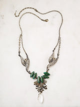 Deco Rhinestone Drop Necklace