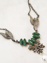 Deco Rhinestone Drop Necklace