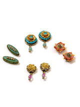 Blooms And Beads Stud Earrings Set