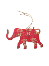 Vintage Elephant Holiday Ornament Set #OKL05
