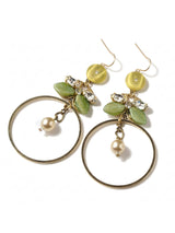 Lilian Vintage Crystal Statement Hoop Earrings