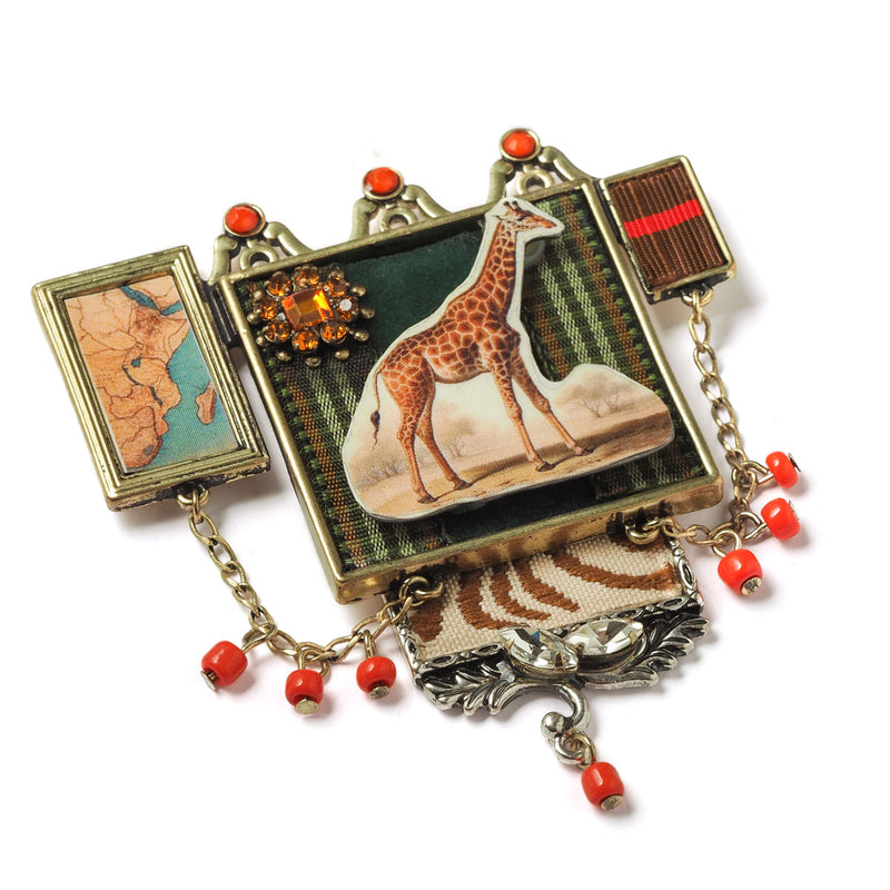 Giraffe Brooch