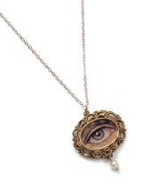 Petite Glistening Lover’s Eye Filigree Necklace