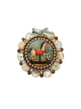 Vintage Rocking Horse Brooch