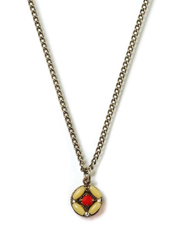 Small but Mighty Vintage Circle Pendant Necklace