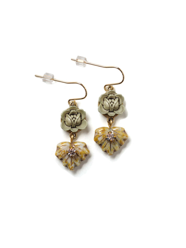 Vintage Flora With Sparkle Earrings
