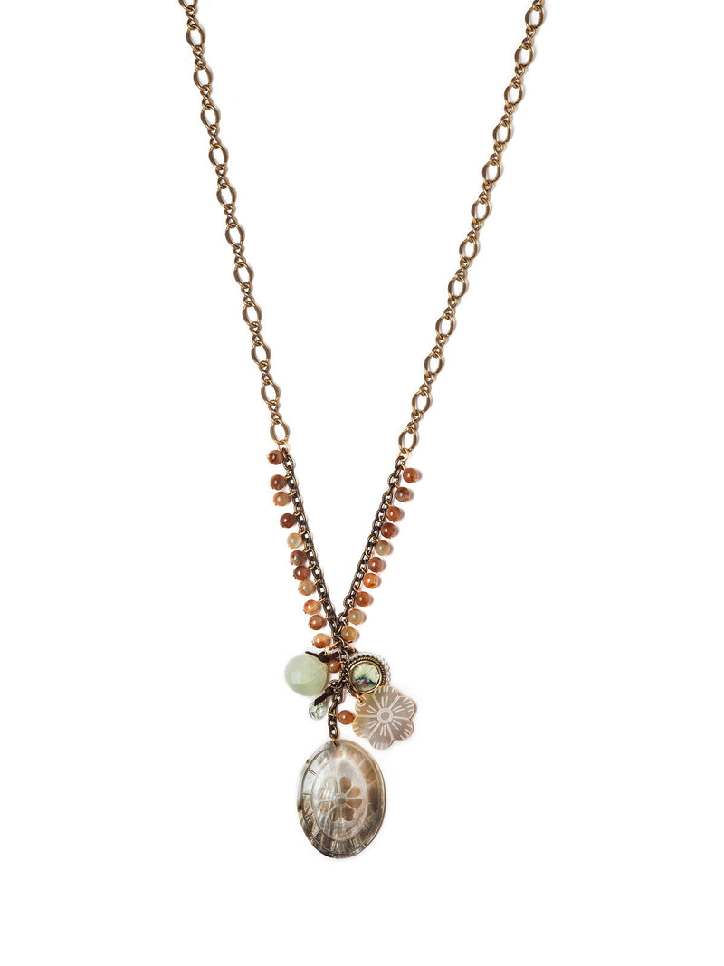 Floral Fossil Necklace
