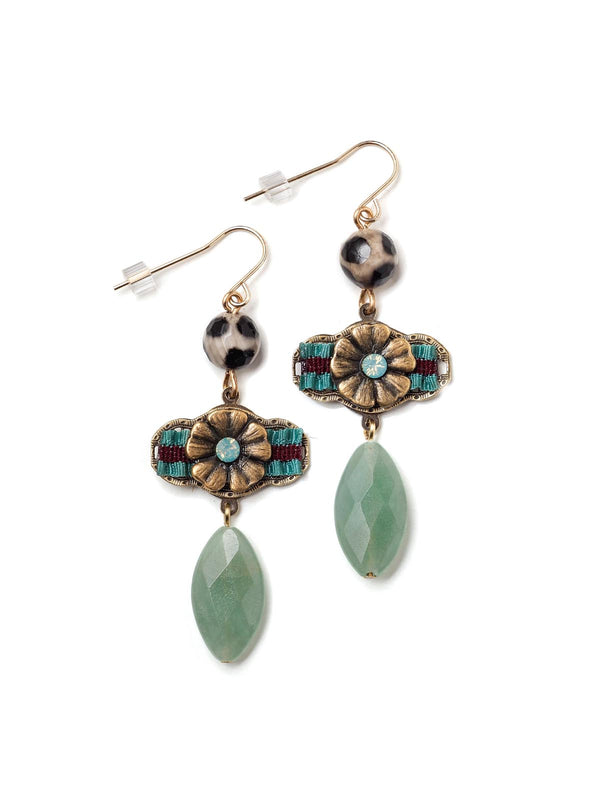 Satine French Dangle Statement Earrings
