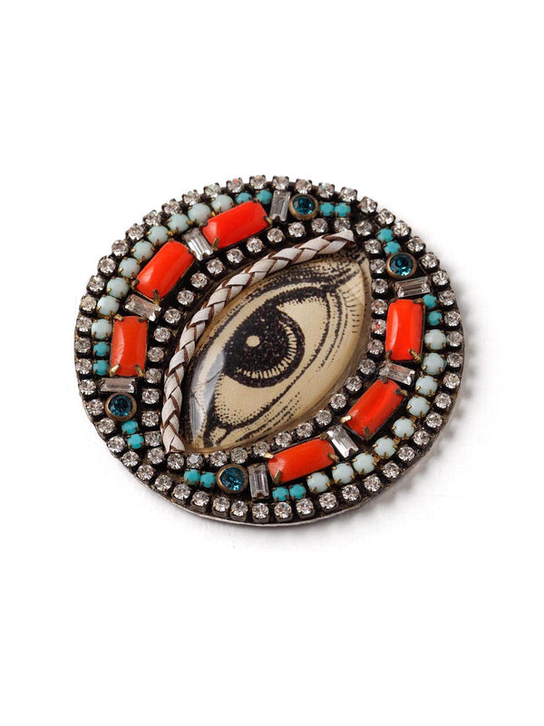 Bejeweled Color Pop Eye Pin