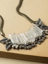 Ice Crystals Bib Necklace #PLN4