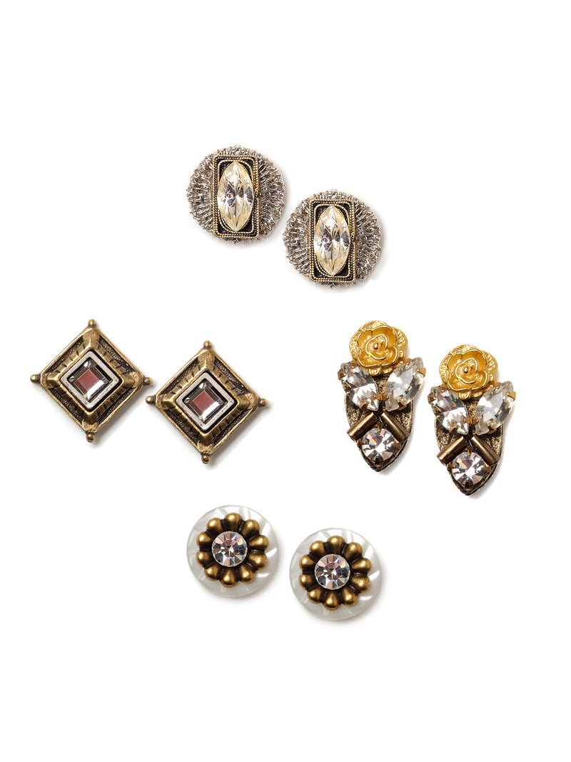 Mirror stud earrings Clearance